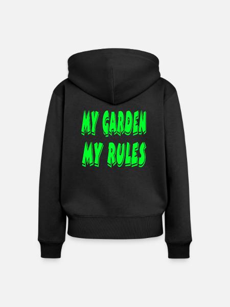 Garten - Frauen Premium Bio Zip Hoodie - Schwarz