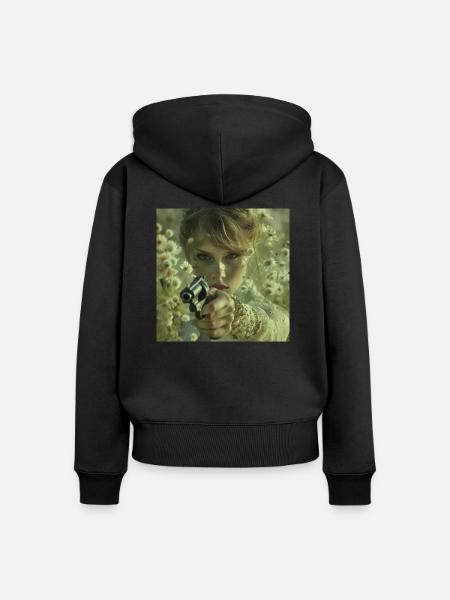 Beautiful Death - Frauen Premium Bio Zip Hoodie - Schwarz