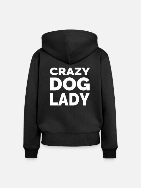 Hund - Frauen Premium Bio Zip Hoodie - Schwarz