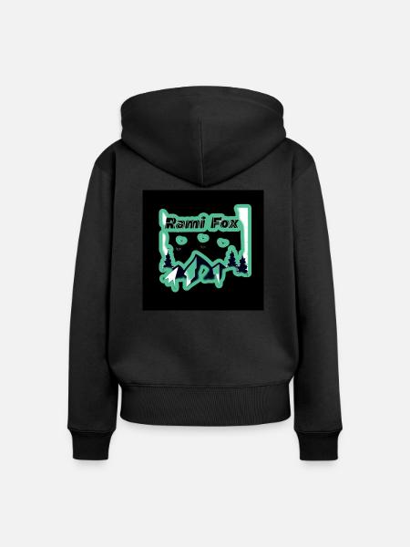 Natur - Frauen Premium Bio Zip Hoodie - Schwarz