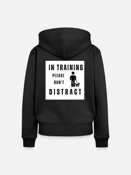 Hundetraining - Frauen Premium Bio Zip Hoodie - Schwarz