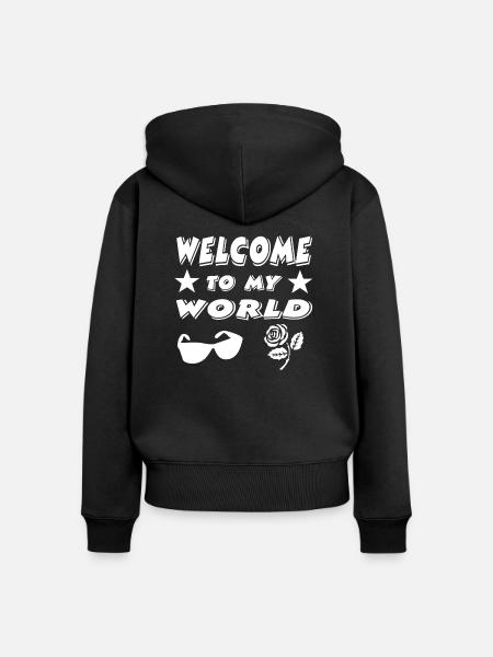 Party - Frauen Premium Bio Zip Hoodie - Schwarz