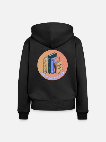 Noch ein Kapitel - Frauen Premium Bio Zip Hoodie - Schwarz
