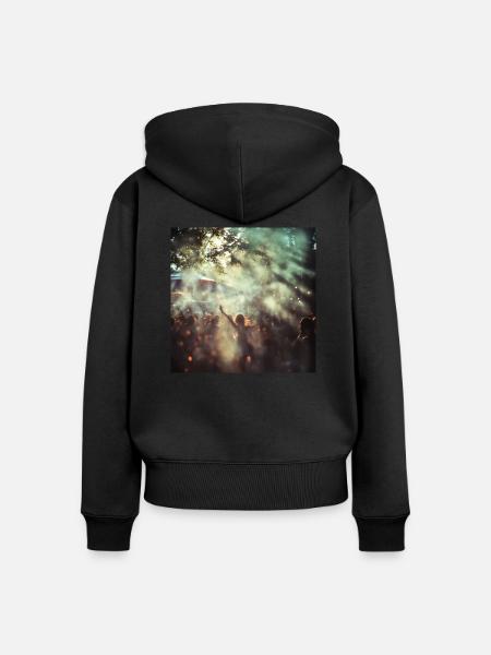 Shiny festival - Frauen Premium Bio Zip Hoodie - Schwarz