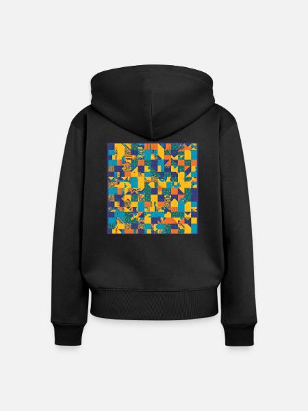 QEDSW - Frauen Premium Bio Zip Hoodie - Schwarz