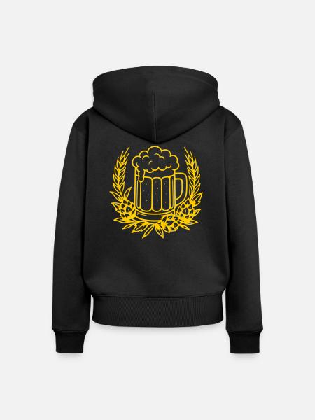 Bahre - Frauen Premium Bio Zip Hoodie - Schwarz