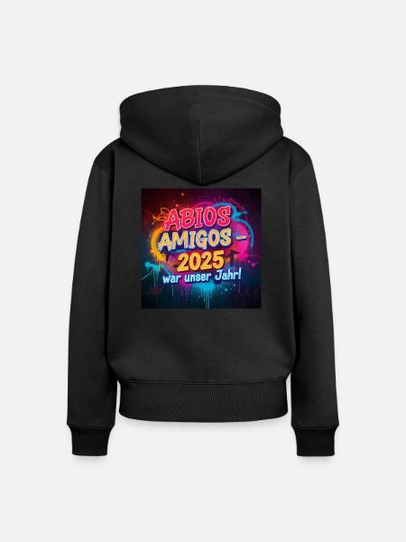 Stylisches Abschluss 2025 Design – Perfekt - Frauen Premium Bio Zip Hoodie - Schwarz
