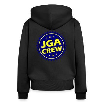 Jga Crew Junggesellenabschied Party - Frauen Premium Bio Zip Hoodie - Schwarz - Hinten - Julia (174cm)