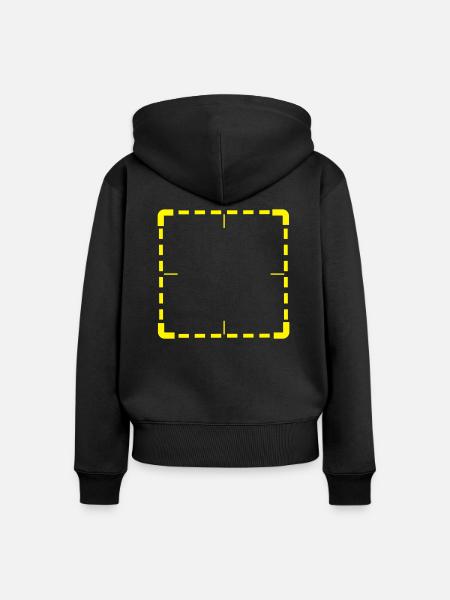 reticle normal - Frauen Premium Bio Zip Hoodie - Schwarz