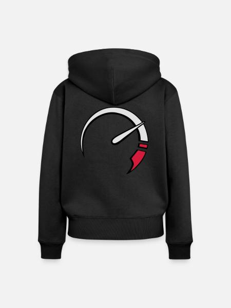 tacho3c - Frauen Premium Bio Zip Hoodie - Schwarz