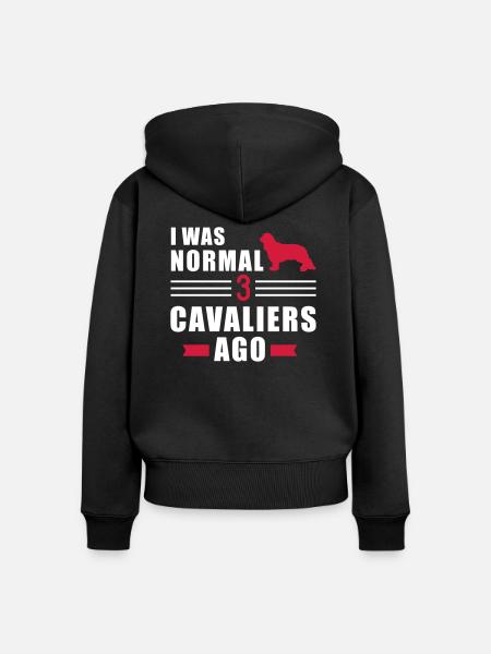 Cavalier King Charles - Frauen Premium Bio Zip Hoodie - Schwarz