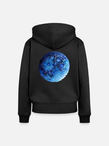 Mood - Frauen Premium Bio Zip Hoodie - Schwarz