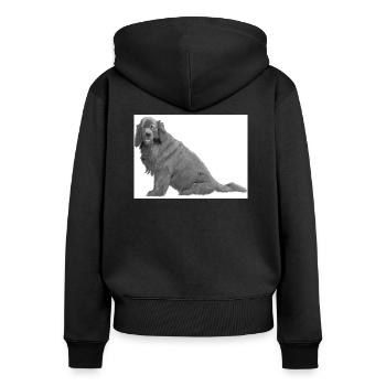 Nouvelle vignette terre-neuvienne - Sweat à capuche zippé Premium bio Femme - noir - Dos - Julia (174cm)