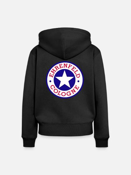 Ehrenfeld Cologne | Köln - Frauen Premium Bio Zip Hoodie - Schwarz