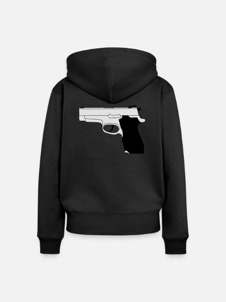 Knarre - Frauen Premium Bio Zip Hoodie - Schwarz