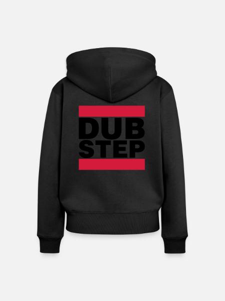 Dubstep - Frauen Premium Bio Zip Hoodie - Schwarz