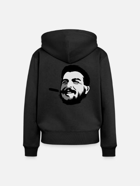 che - Frauen Premium Bio Zip Hoodie - Schwarz