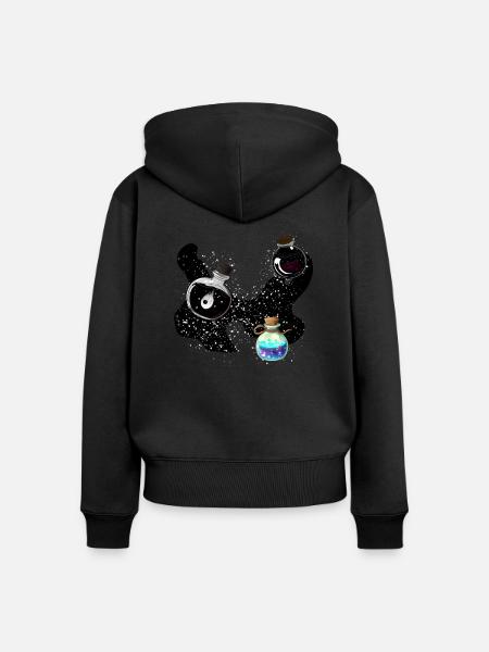 Zaubertränke - Frauen Premium Bio Zip Hoodie - Schwarz