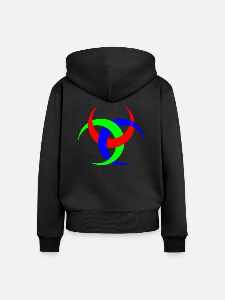 Emblem von Diana - Frauen Premium Bio Zip Hoodie - Schwarz