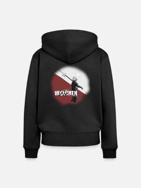 Stadtwächter - Frauen Premium Bio Zip Hoodie - Schwarz