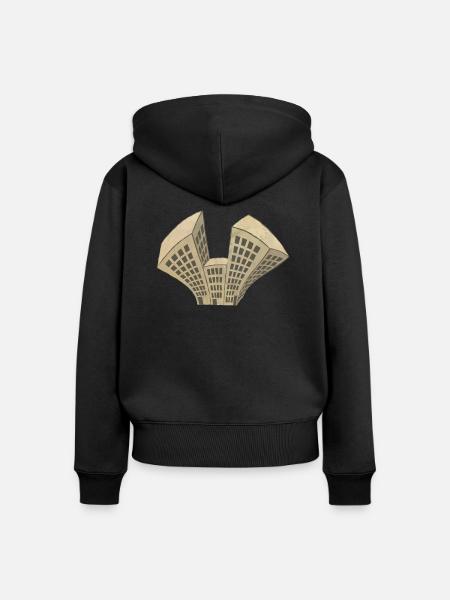 Earthquake - Frauen Premium Bio Zip Hoodie - Schwarz