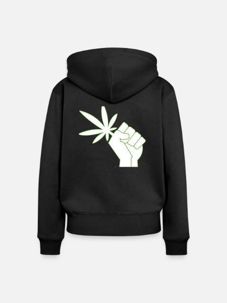 CANNA - LEGALIZE IT - Frauen Premium Bio Zip Hoodie - Schwarz
