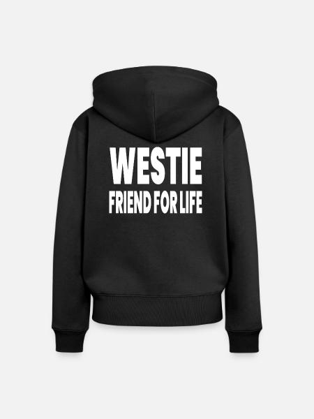 Yorkshire - Frauen Premium Bio Zip Hoodie - Schwarz