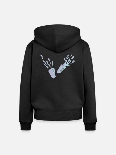 Toast - Frauen Premium Bio Zip Hoodie - Schwarz