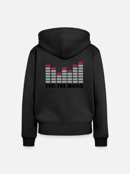 equalizer - Frauen Premium Bio Zip Hoodie - Schwarz