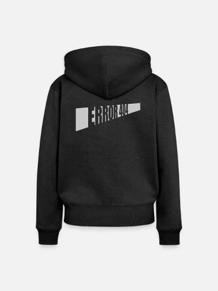 Verbindung Error 404 Netzwerk - Frauen Premium Bio Zip Hoodie - Schwarz