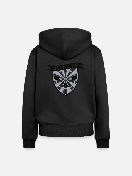 Dart Club 2 - zweifarbig - Frauen Premium Bio Zip Hoodie - Schwarz