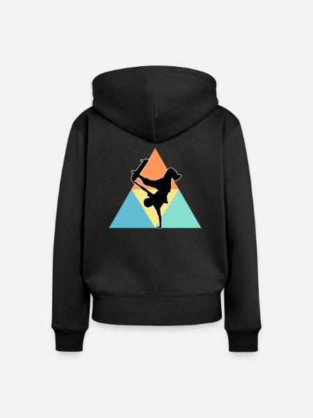 Skateboarding - Frauen Premium Bio Zip Hoodie - Schwarz