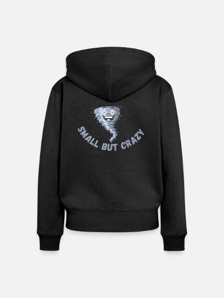 Klein aber fein - Frauen Premium Bio Zip Hoodie - Schwarz