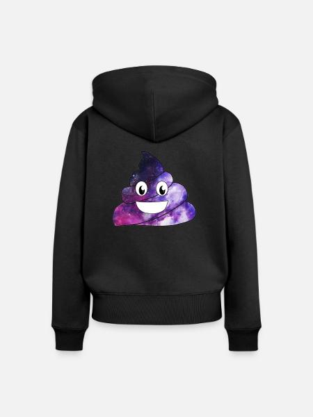 Kacke Shit - Frauen Premium Bio Zip Hoodie - Schwarz