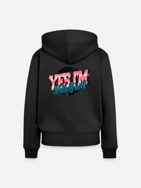 cool analyst awesome computer science - Frauen Premium Bio Zip Hoodie - Schwarz