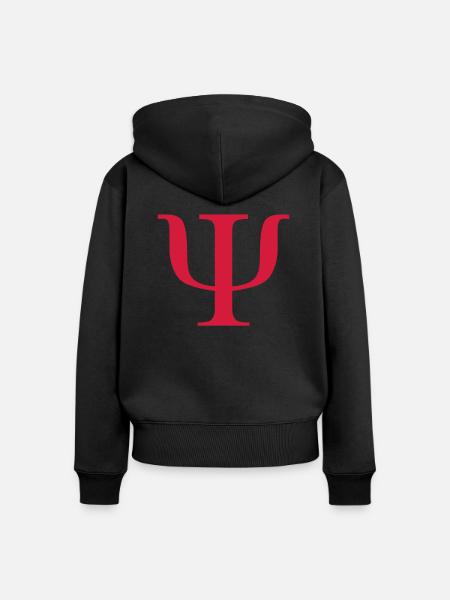 PSY__V001 - Frauen Premium Bio Zip Hoodie - Schwarz