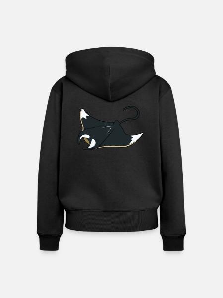 Mantarochen - Frauen Premium Bio Zip Hoodie - Schwarz