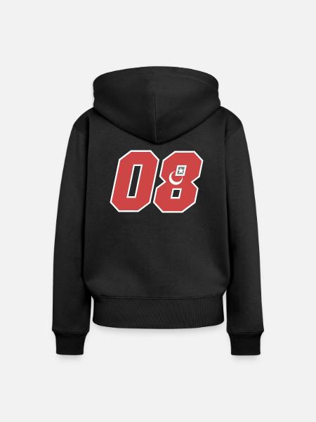Artvin - Frauen Premium Bio Zip Hoodie - Schwarz