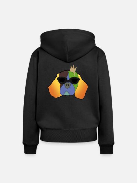 King Einstein - Frauen Premium Bio Zip Hoodie - Schwarz