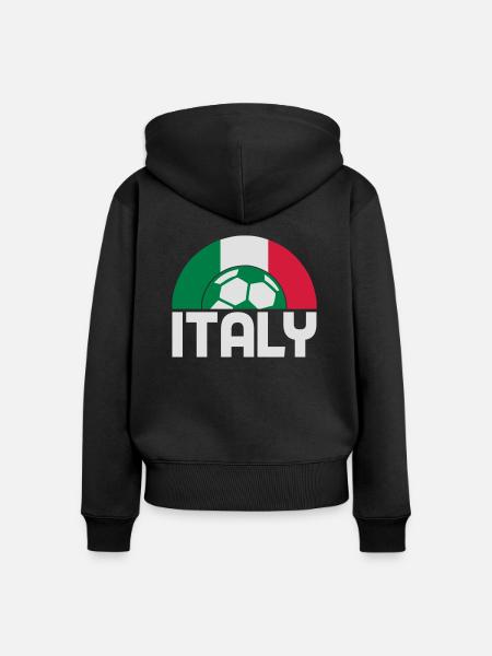 italy - Frauen Premium Bio Zip Hoodie - Schwarz