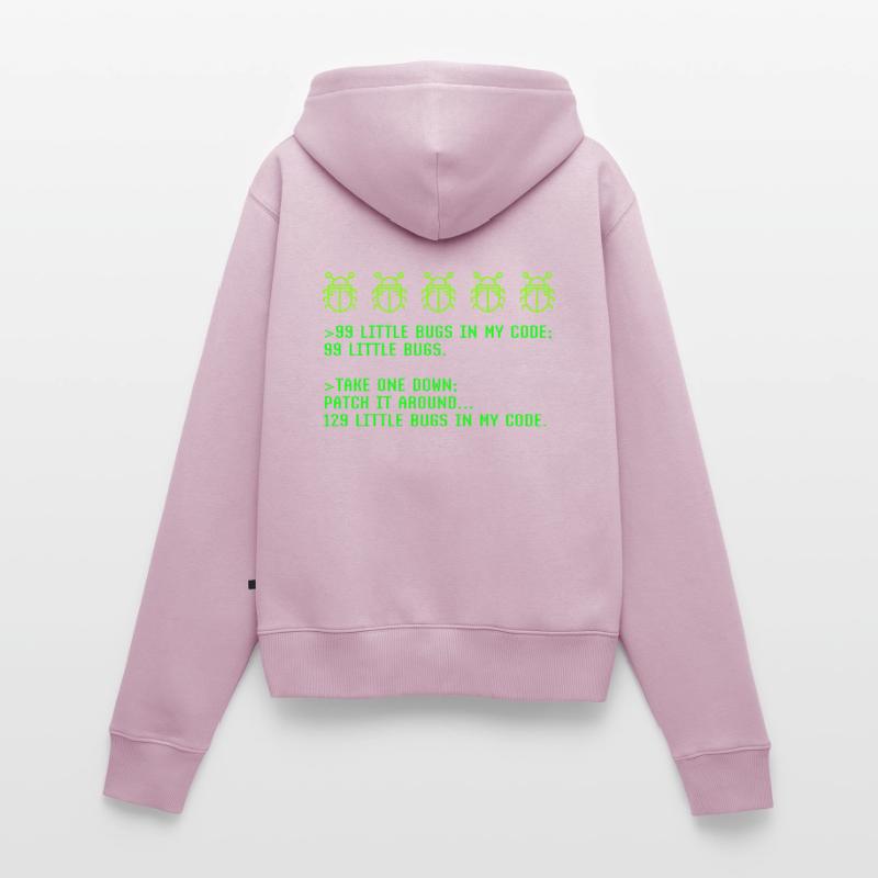 Debugging Programming Coding Programmer Joke Women's Premium Organic Zip Hoodie