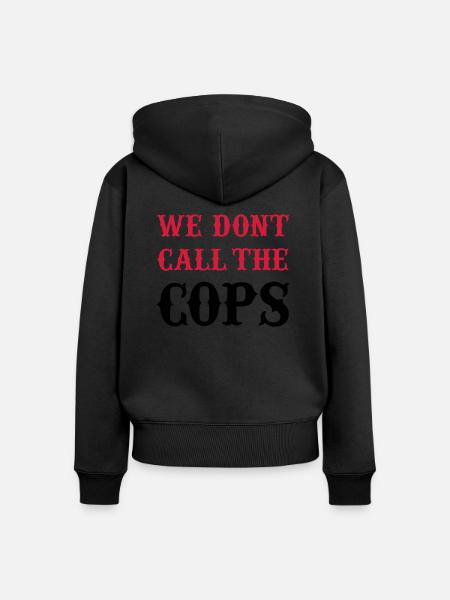 cops - Frauen Premium Bio Zip Hoodie - Schwarz