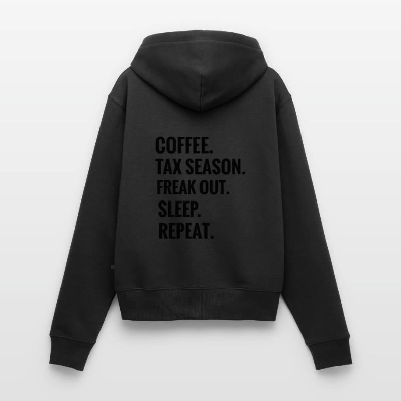 Comptabilité | Comptable comptable Comptable Comptable Sweat à capuche zippé Premium bio Femme