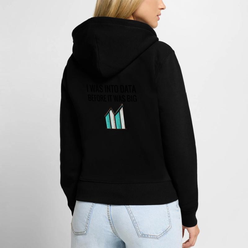 Data Science Geschenke | Data Scientist Big Data Frauen Premium Bio Zip Hoodie