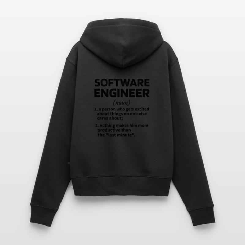 Softwareingenieur Software Engineer Techniker Sweat à capuche zippé Premium bio Femme
