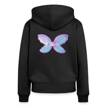 Fée d’escalade Escalade Bouldern - Sweat à capuche zippé Premium bio Femme - noir - Dos - Julia (174cm)