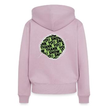 couples present idea computer birthday - Frauen Premium Bio Zip Hoodie - Altrosa - Hinten - Julia (174cm)