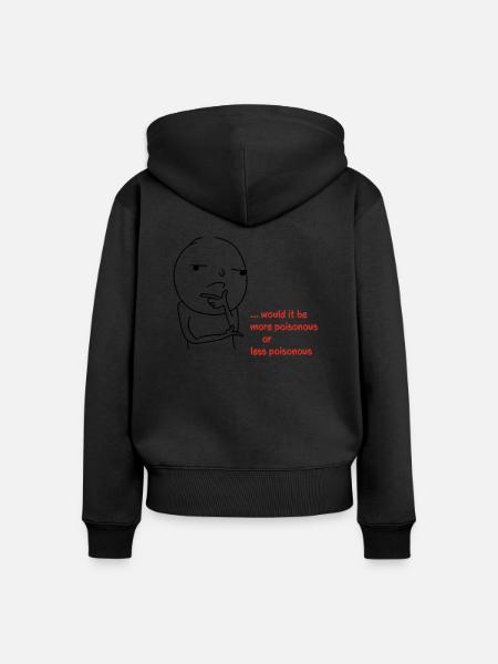 Giftig - Frauen Premium Bio Zip Hoodie - Schwarz