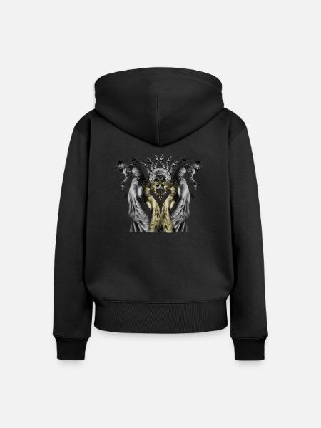 The Occult Dance - Frauen Premium Bio Zip Hoodie - Schwarz