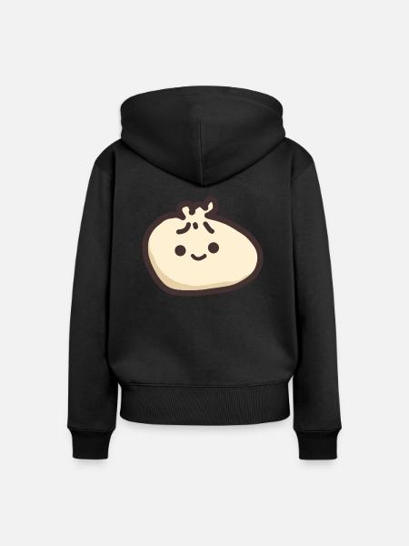 süsser knödel - Frauen Premium Bio Zip Hoodie - Schwarz